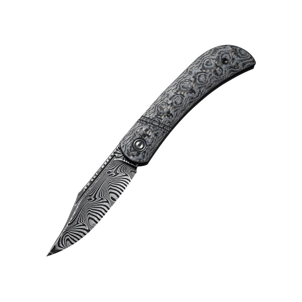 Civivi Appalachian Drifter Slip Joint Knife Layered Gray G10 and Rose Pattern Carbon Fiber Handle