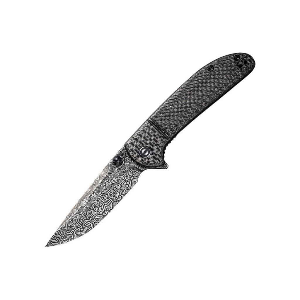 Civivi Badlands Vagabond Flipper Knife Twill Carbon Fiber Handle