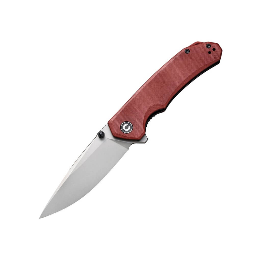 Civivi Brazen Flipper Knife - Burgundy G10 Handle