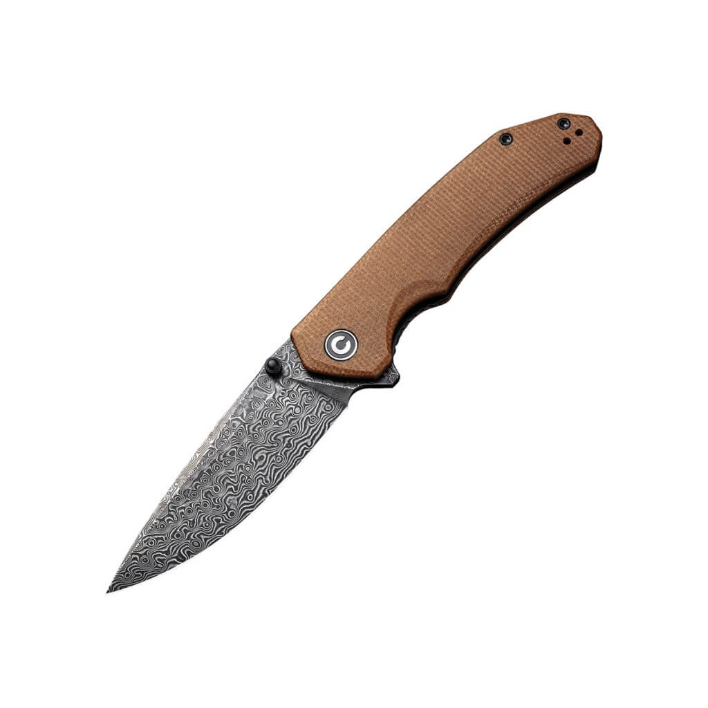 Civivi Brazen Flipper Knife - Brown Micarta Handle