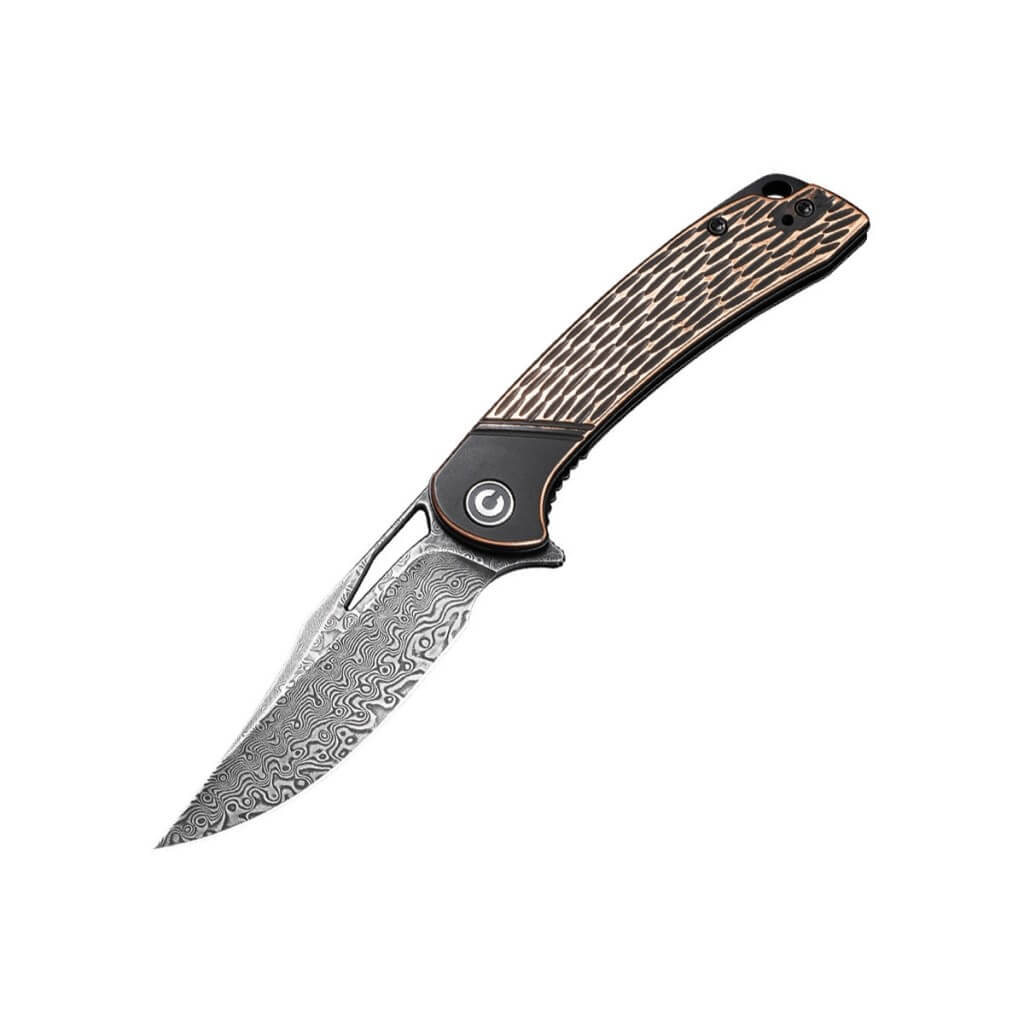 Civivi Dogma Flipper Knife Black Polished Copper Handle