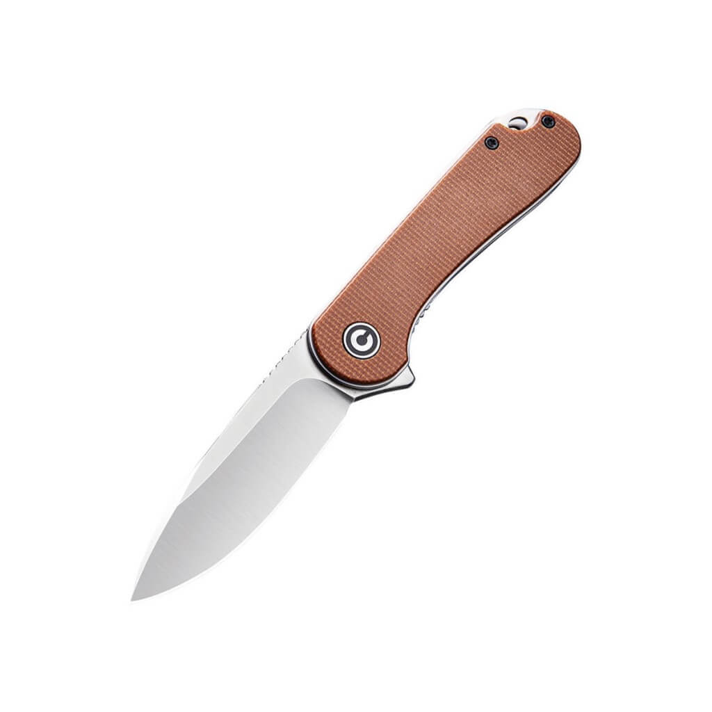 Civivi Elementum Flipper Knife Brown Micarta Handle