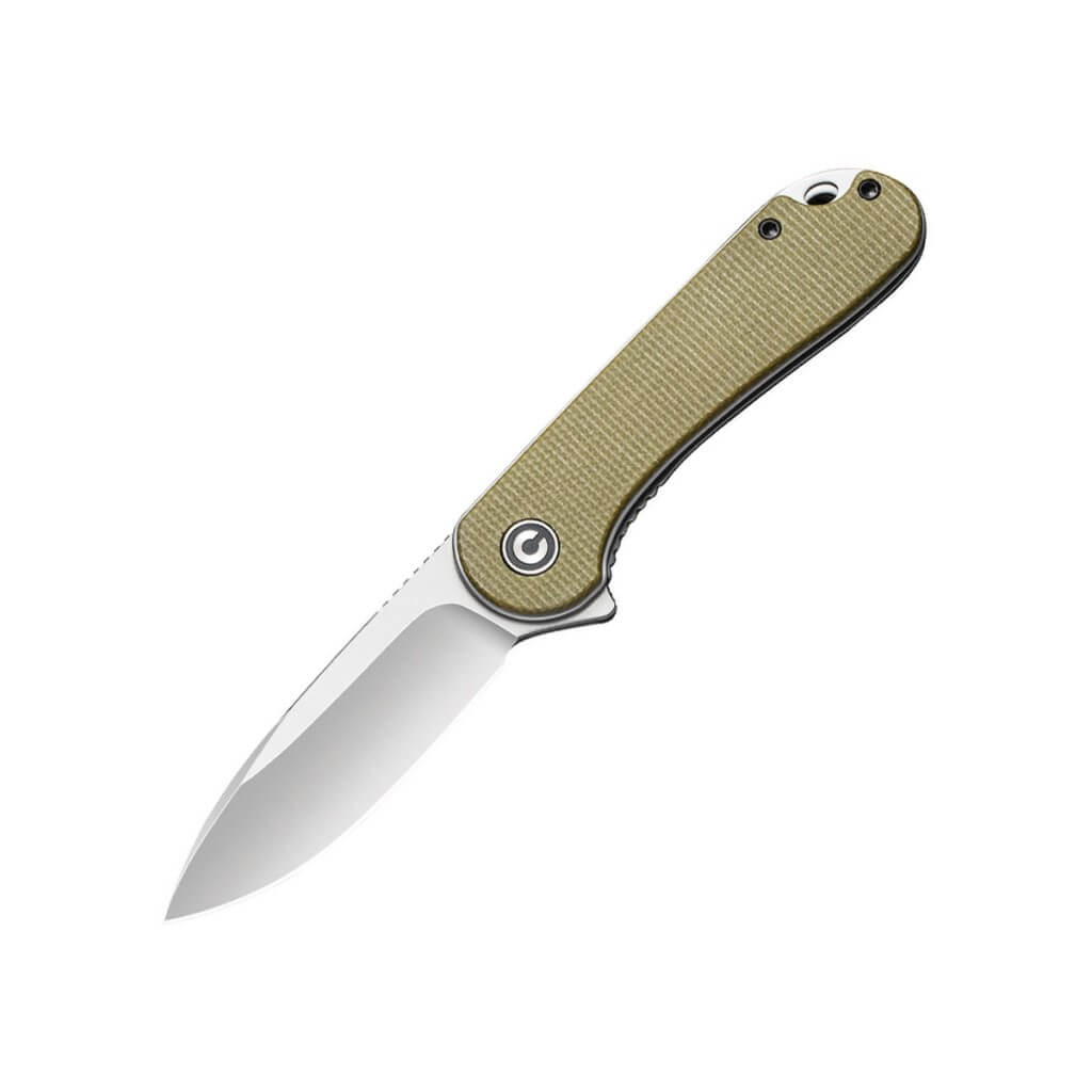 Civivi Elementum Flipper Knife Olive Micarta Handle