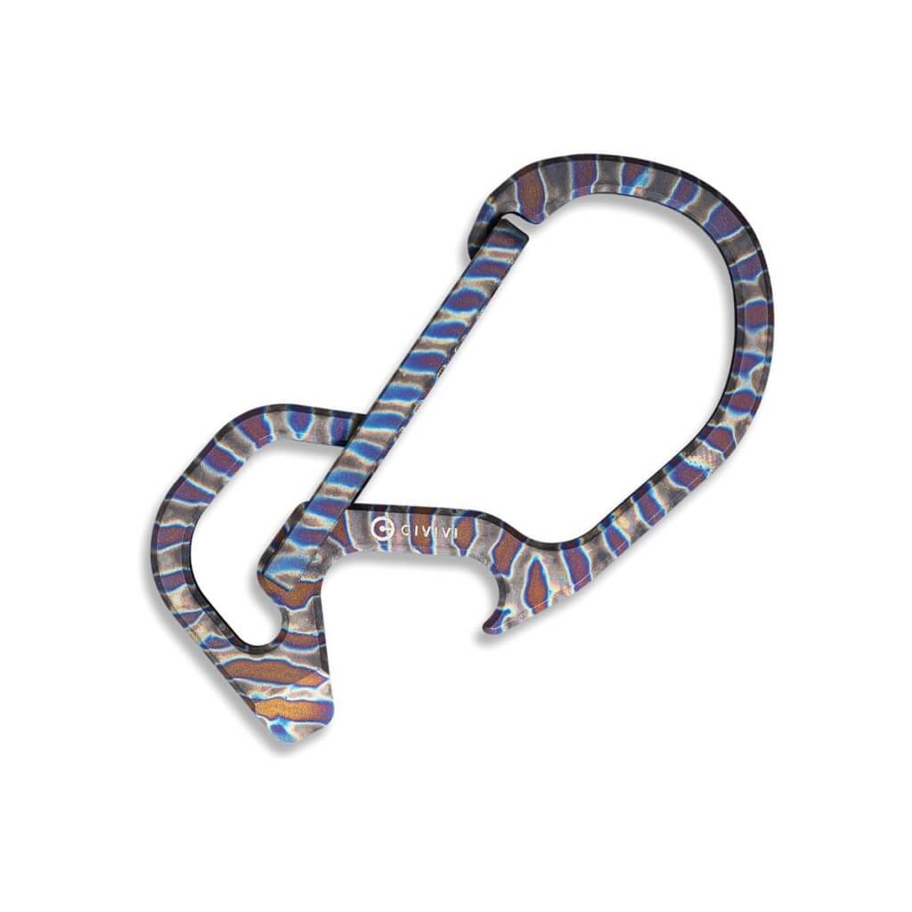 Click Ti Carabiner Keychain Multi-Tool